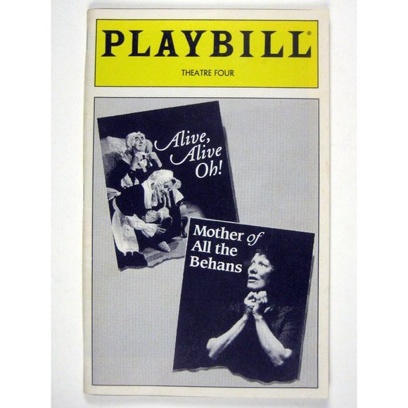 Alive Mother of Behans Playbill November 1994 Rosaleen Linehan Irish Theatre - Picture 4 of 11